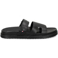 Sandalias Tommy Hilfiger de Cuero Negras para Caballeros