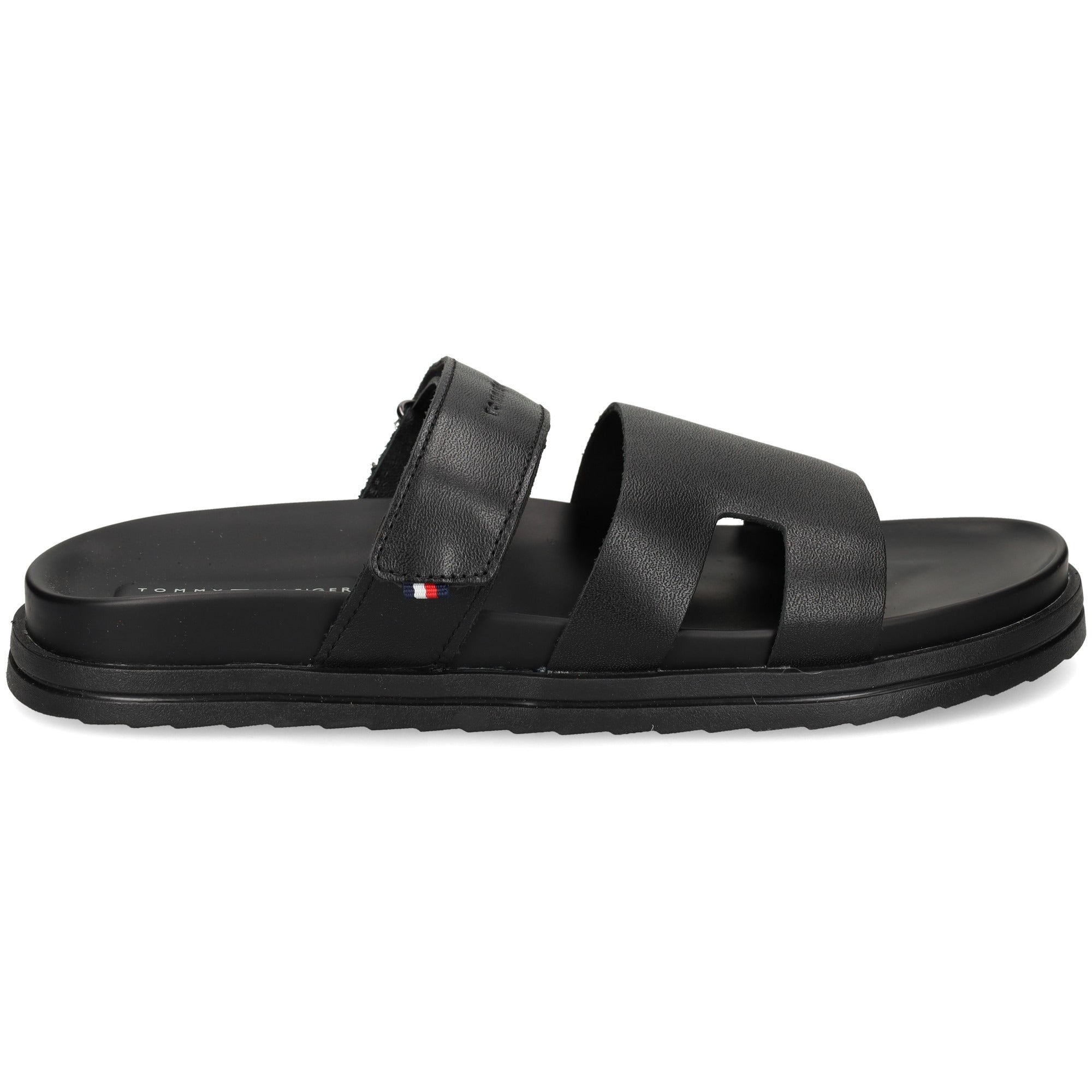 Sandalias Tommy Hilfiger de Cuero Negras para Caballeros