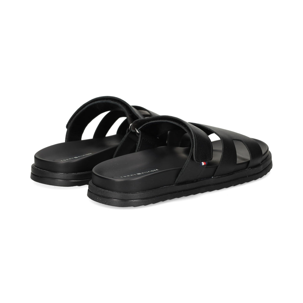 Sandalias Tommy Hilfiger de Cuero Negras para Caballeros