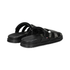 Sandalias Tommy Hilfiger de Cuero Negras para Caballeros