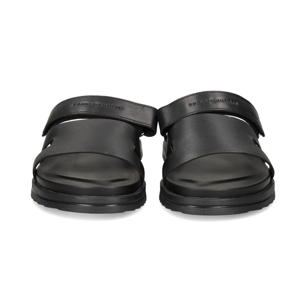 Sandalias Tommy Hilfiger de Cuero Negras para Caballeros