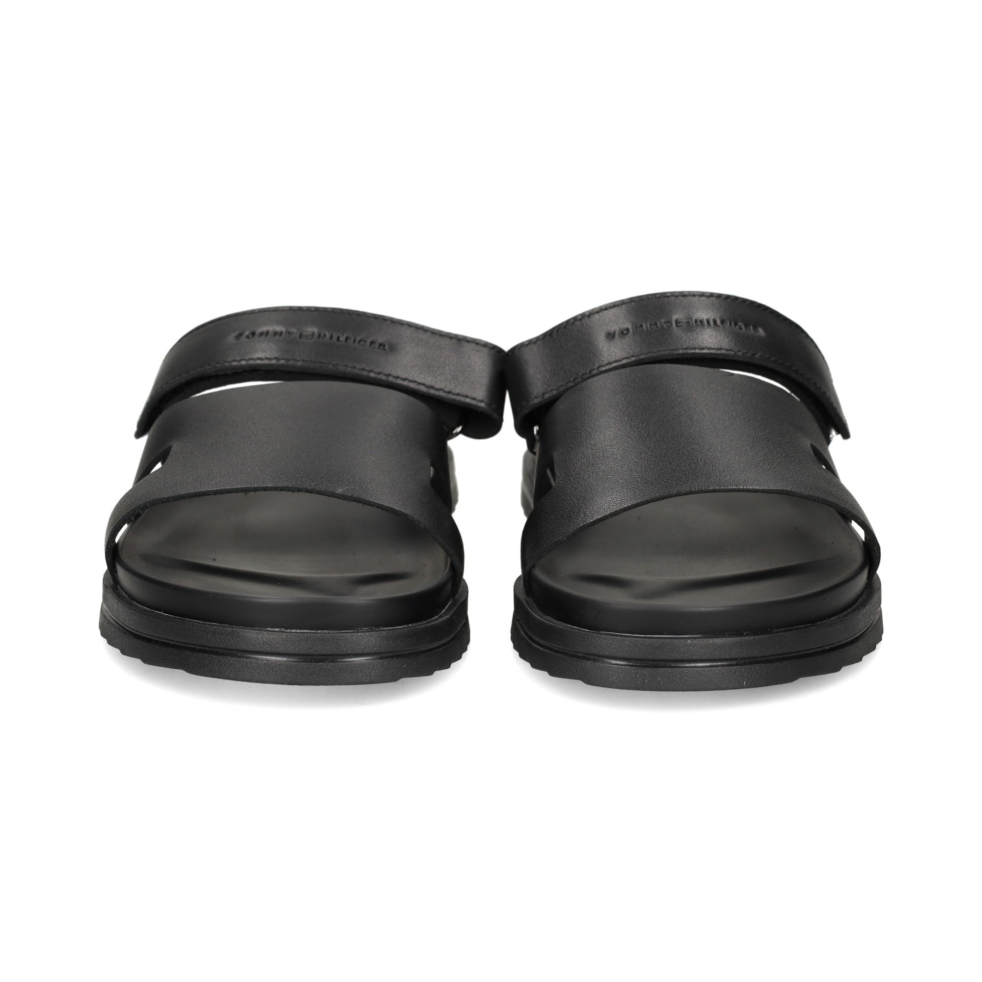 Sandalias Tommy Hilfiger de Cuero Negras para Caballeros