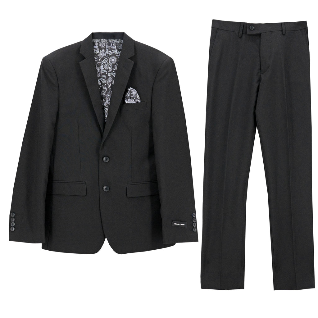 Traje Victorio Couture 2 Botones Liso Para Caballeros by Victorio Couture