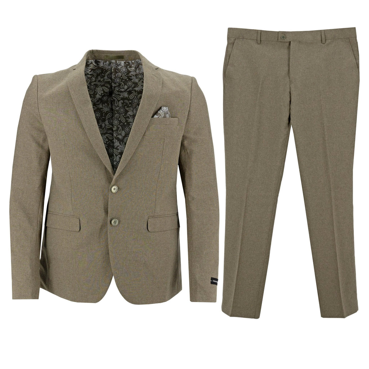 Traje Victorio Couture 2 Botones Liso Para Caballeros by Victorio Couture