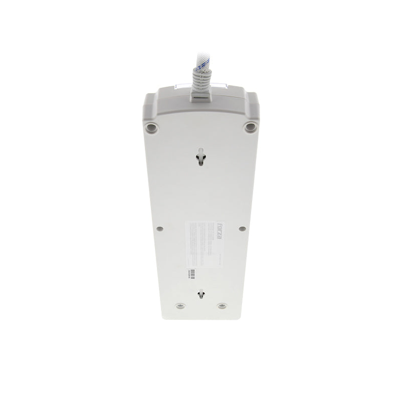 REGLETA FORZA SUPRESOR SOBRETENSION 11 SALIDAS W/USB WHITE