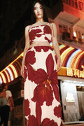 Falda arabela burgundy