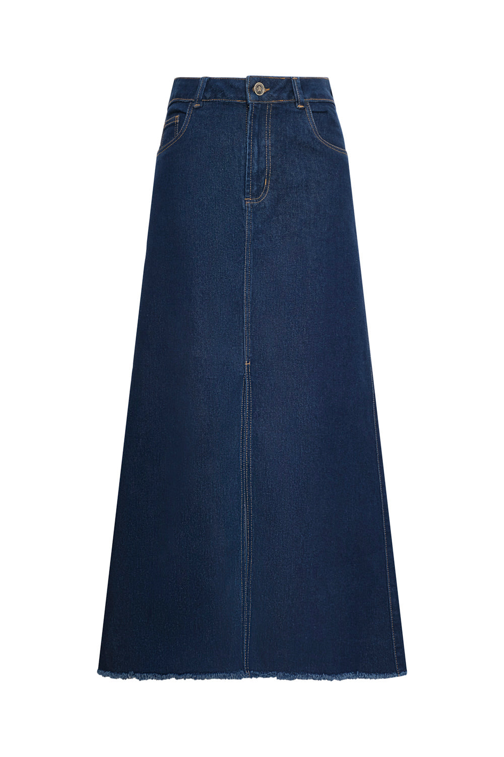 Falda arena blanca azul oscuro