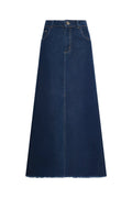 Falda arena blanca azul oscuro