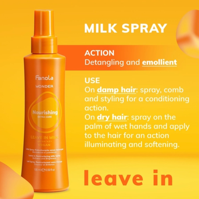 LEAVE IN SPRAY FANOLA WONDER NOURISHING MILK VEGAN 195ML