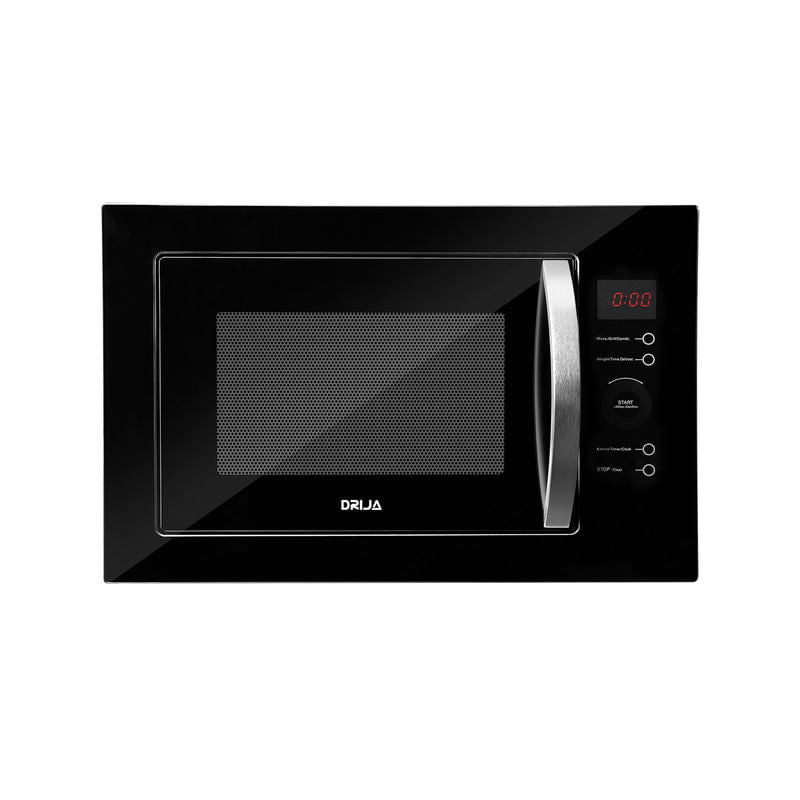 Horno Microondas Eléctrico DRIJA Vidrio Templado Acero Inoxidable Negro FLORENCIA 25L BLACK