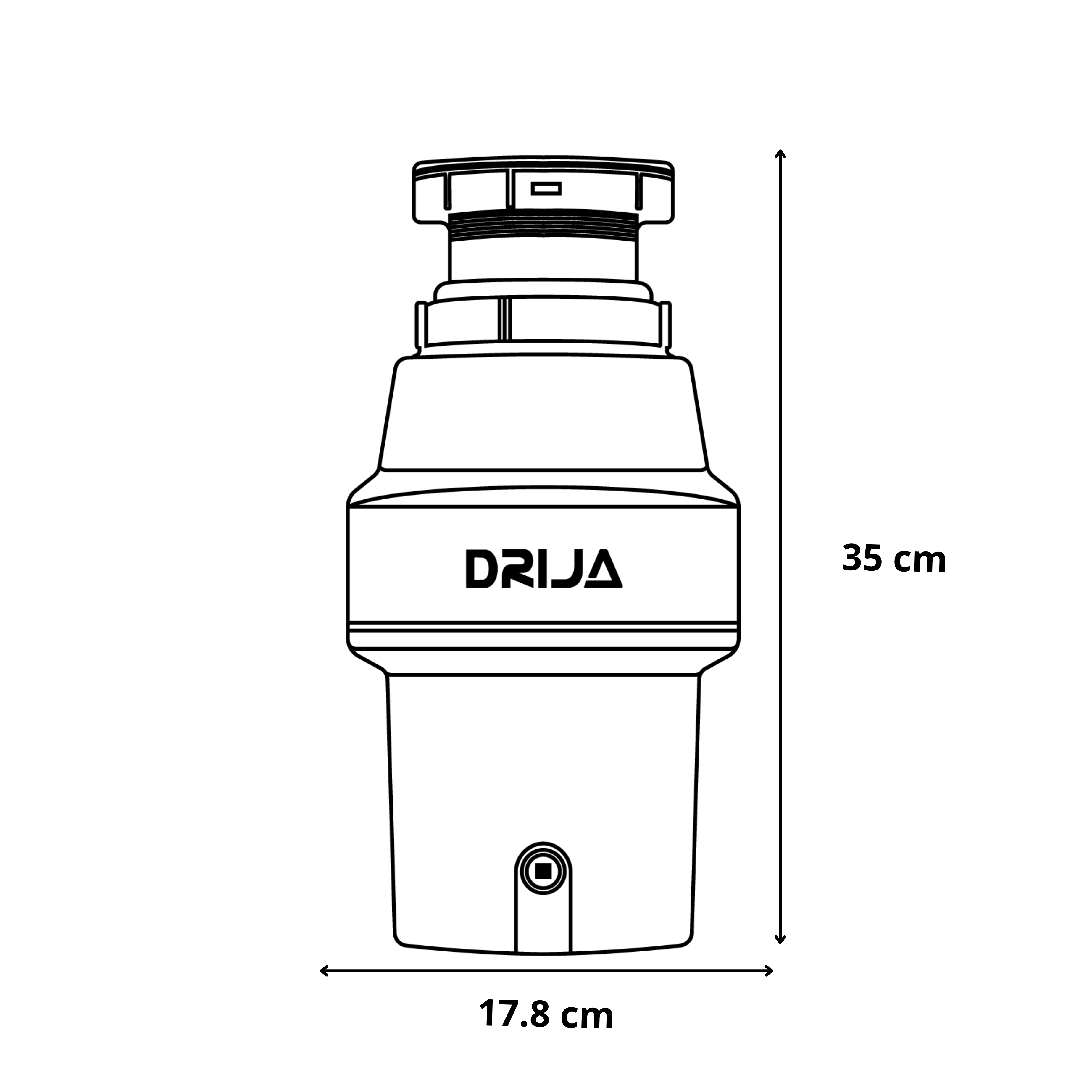 Triturador de Alimentos DRIJA FRANTOIO 1/2 HP