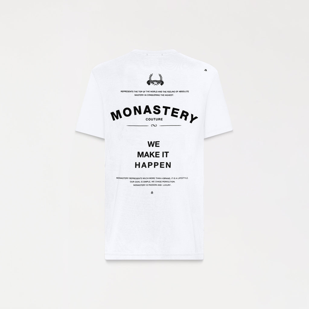 T-shirt men, color/material blanco, marca Monastery – vista 6
