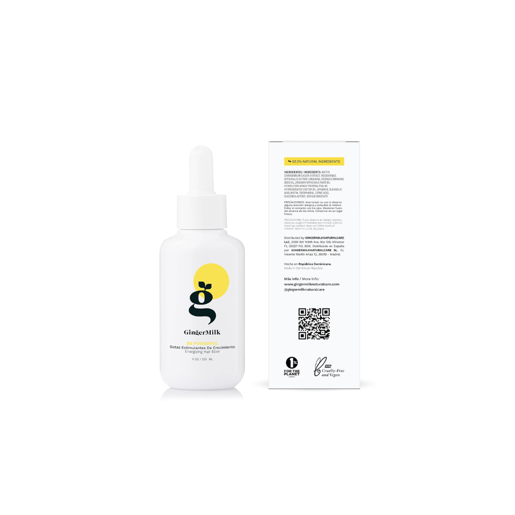 GINGER MILK BE POWERFUL GOTAS ENERGÉTICAS PARA CABELLO 4OZ