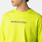 T-shirt oversized men, color/material verde, marca Monastery – vista 2