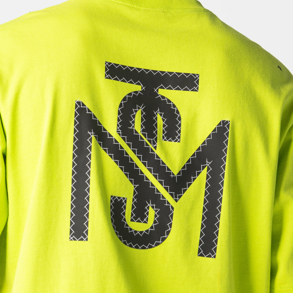 T-shirt oversized men, color/material verde, marca Monastery – vista 3