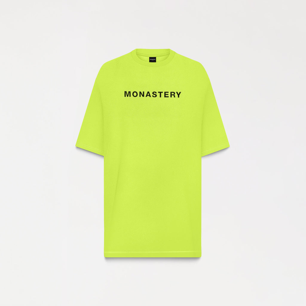 T-shirt oversized men, color/material verde, marca Monastery – vista 5