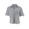 Blusa Madison And Hunson Mangas Cortas Rayas para Damas