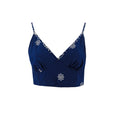 Blusa Gold Lips sin Mangas Floral para Damas