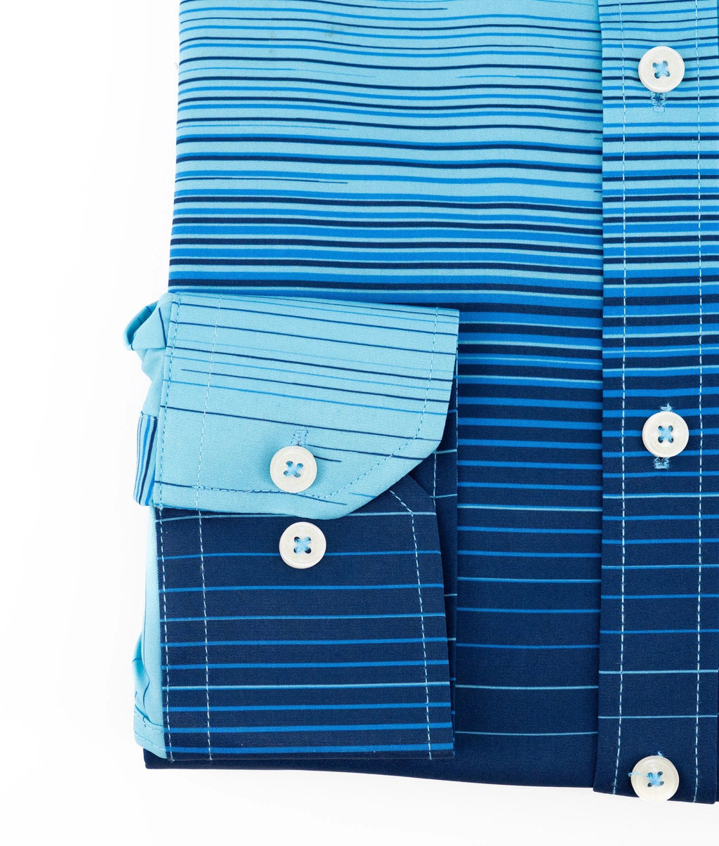 Camisa Greg Norman Mangas Largas Rayas P/ Caballeros GNA23WVN019-NV by Greg Norman