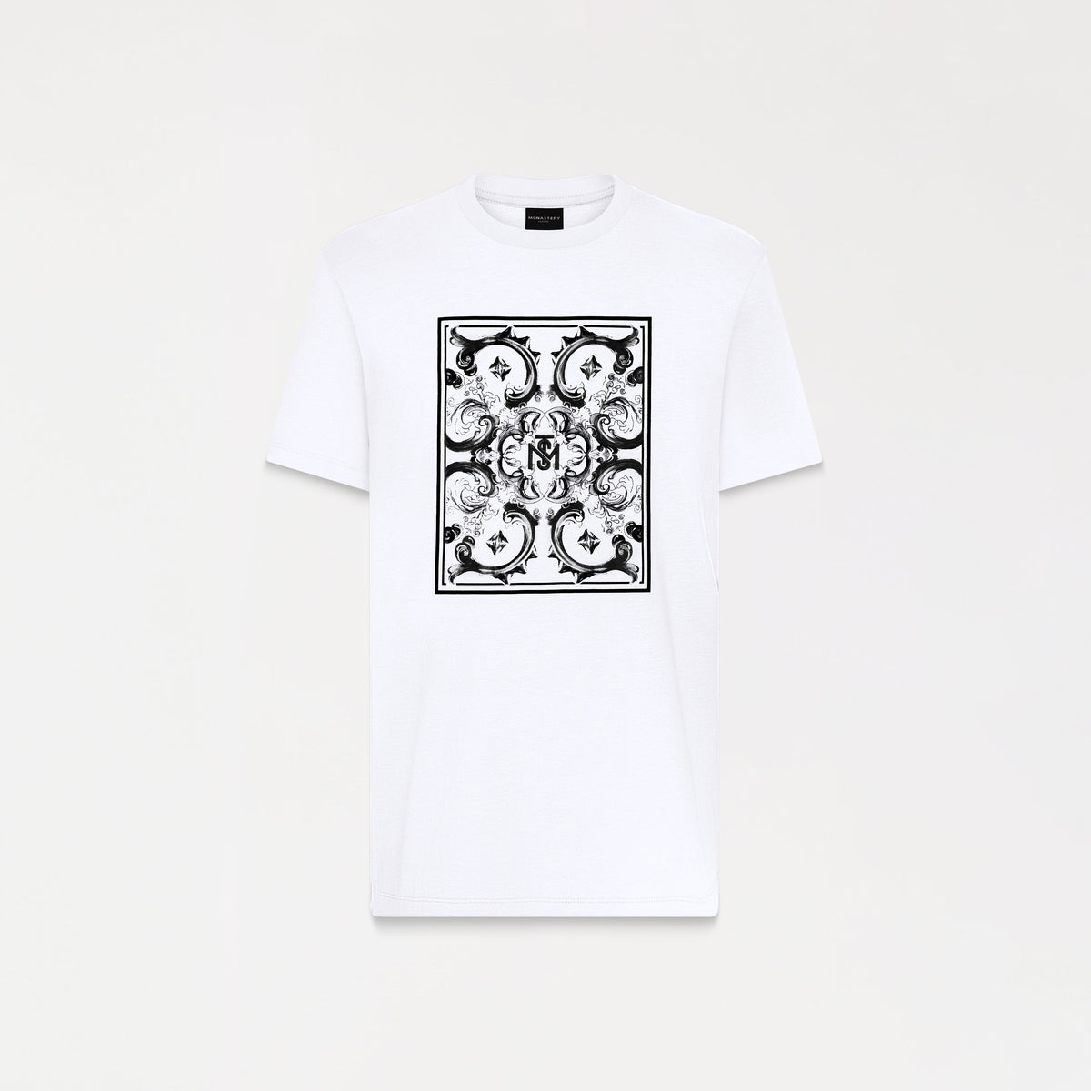 T-shirt men, color/material blanco, marca Monastery – vista 5
