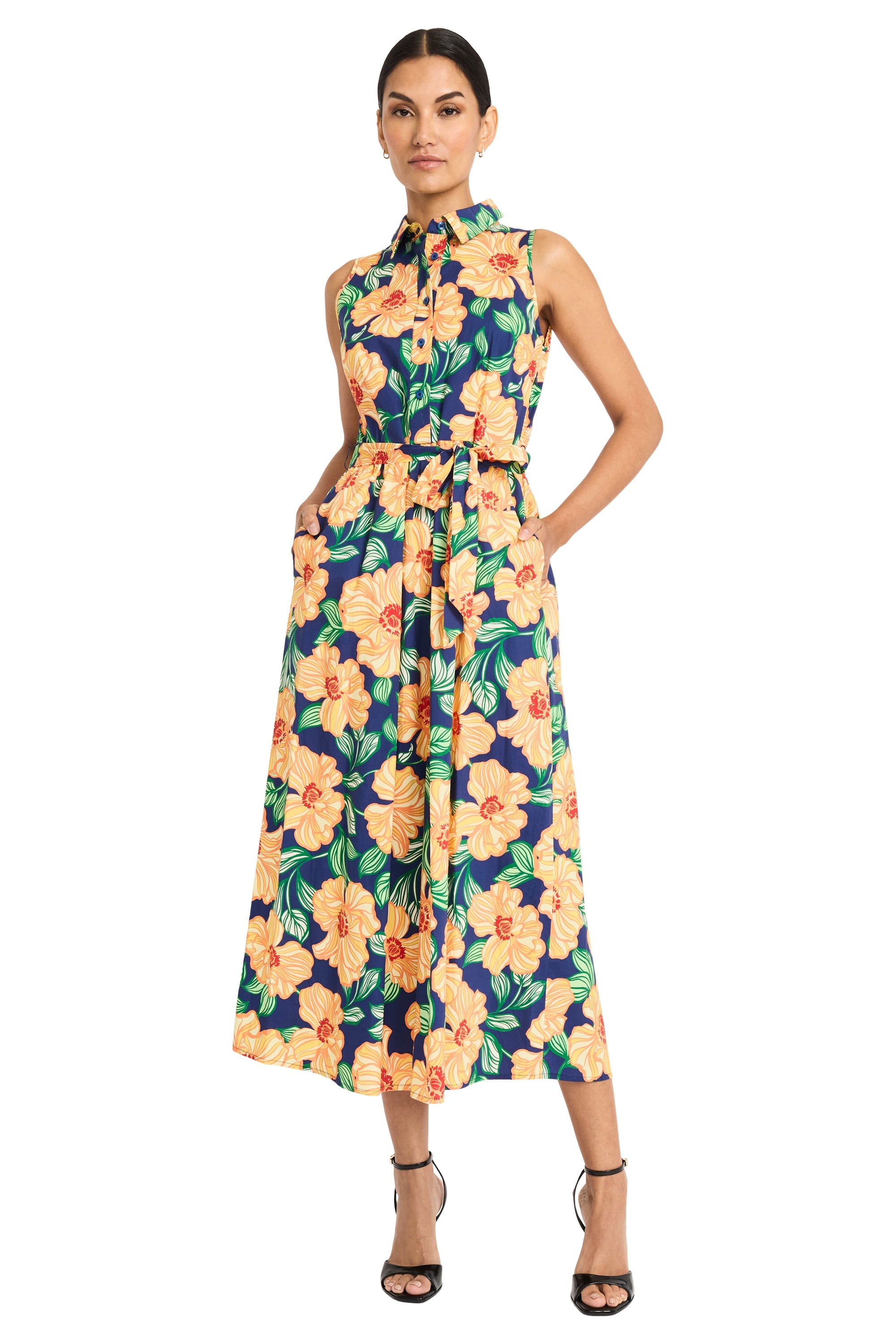 Vestido Maggy London Floral Colorido Para Damas by Donna Morgan
