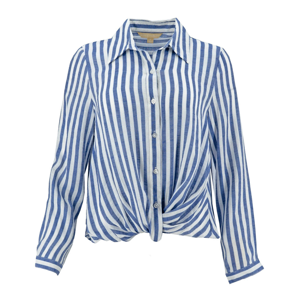 Blusa Hope & Harlow Mangas Largas Rayas P/ Damas by Hope & Harlow