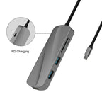 Hub USB-C HDMI 2 USB Macbook 6 EN 1