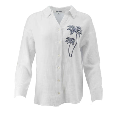 Blusa Kathy Ireland Mangas Largas Estampada Para Damas by Kathy Ireland
