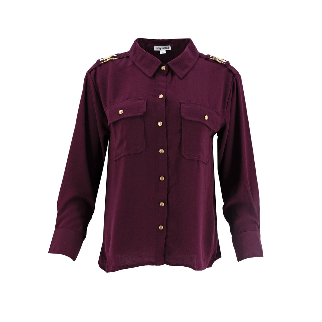 Blusa Kathy Ireland Mangas Largas Lisa Para Damas by Kathy Ireland