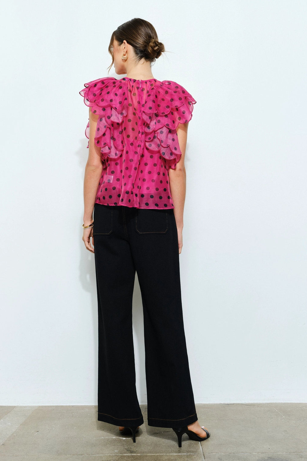 Blusa Ina Mangas Cortas Estampada Para Damas by Ina