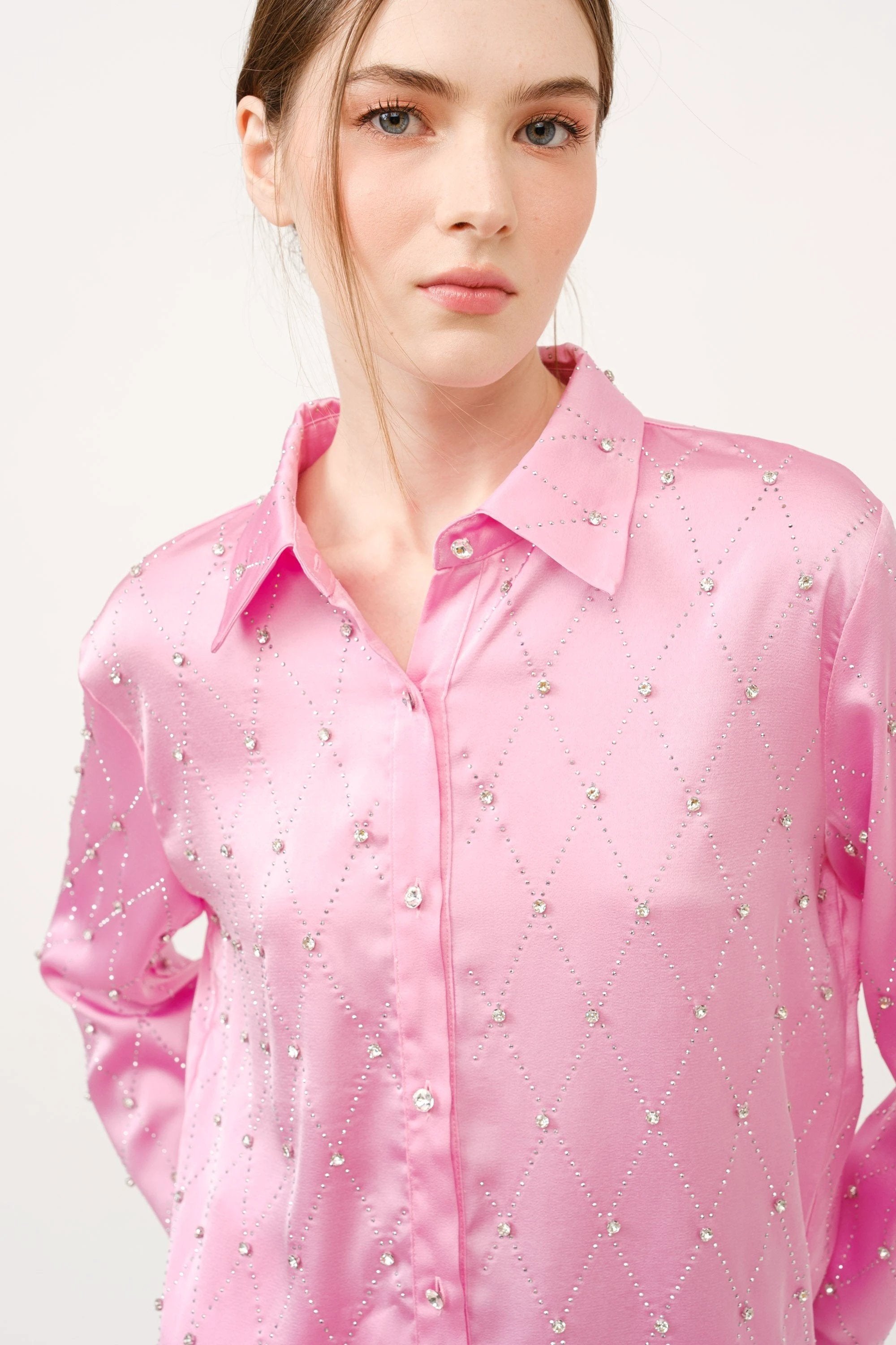 Blusa Ina Mangas Largas Estampada Para Damas by Ina