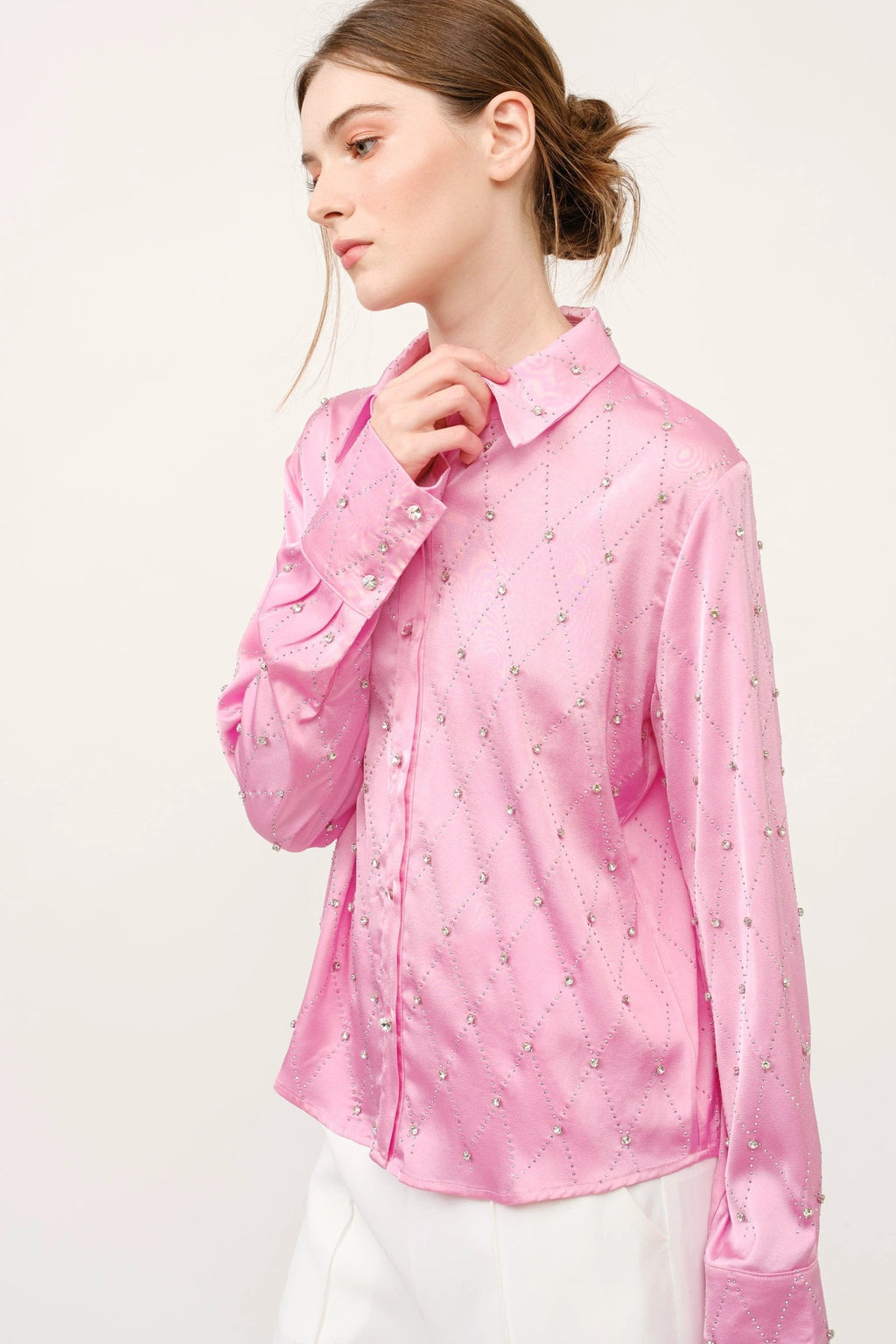 Blusa Ina Mangas Largas Estampada Para Damas by Ina