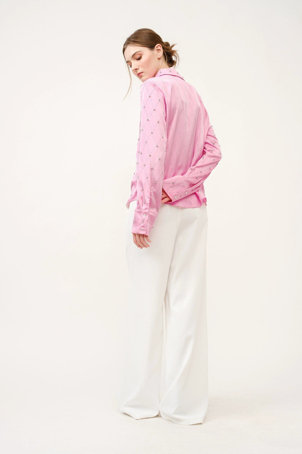 Blusa Ina Mangas Largas Estampada Para Damas by Ina