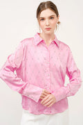 Blusa Ina Mangas Largas Estampada Para Damas by Ina