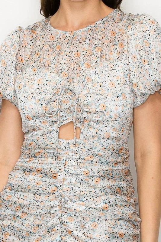 Vestido Ina Mangas Cortas Estampado P/ Damas by Ina