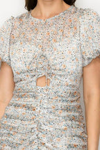 Vestido Ina Mangas Cortas Estampado P/ Damas by Ina