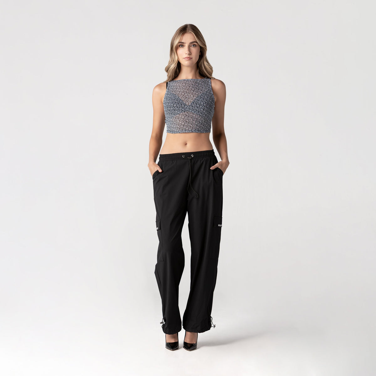 Crop top women, color/material blanco, marca Monastery – vista 3