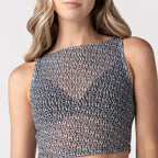 Crop top women, color/material blanco, marca Monastery – vista 4