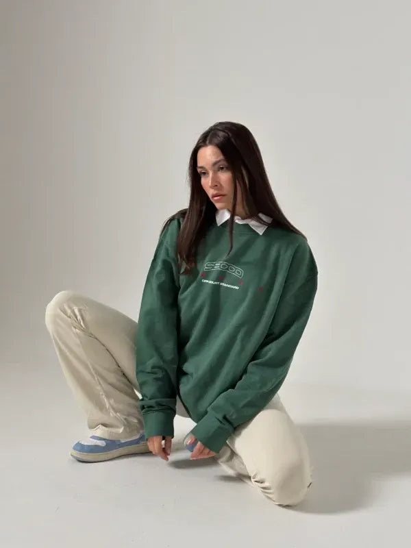 Off Court Crewneck Green