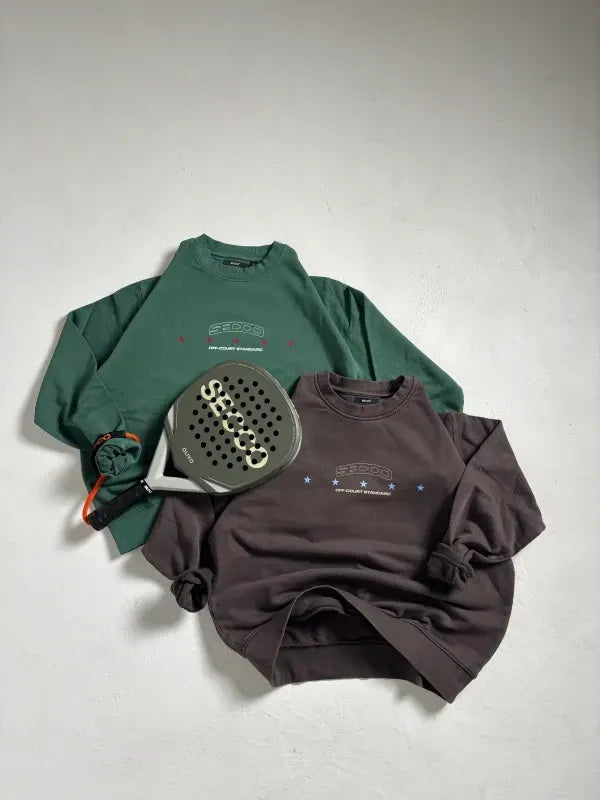Off Court Crewneck Black Coffee