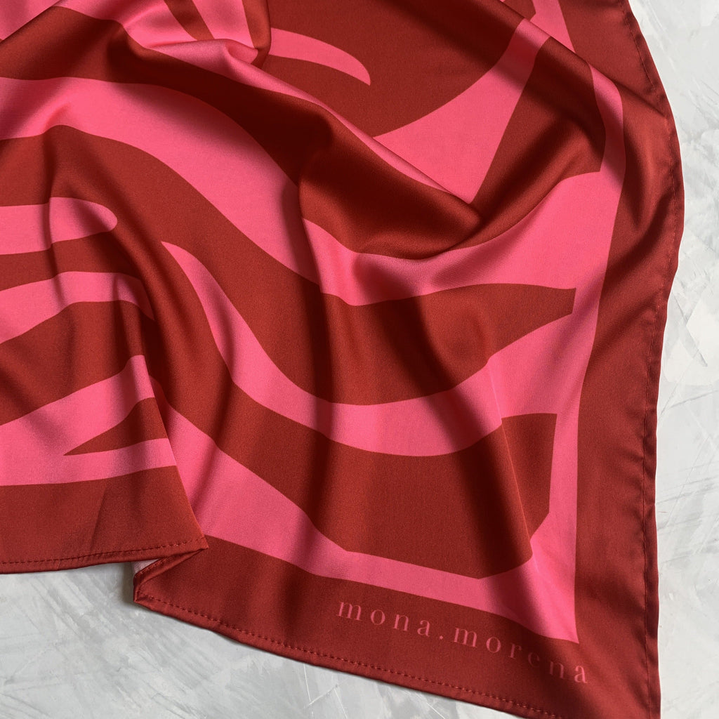 Pañoleta 70x70 Pink Zebra