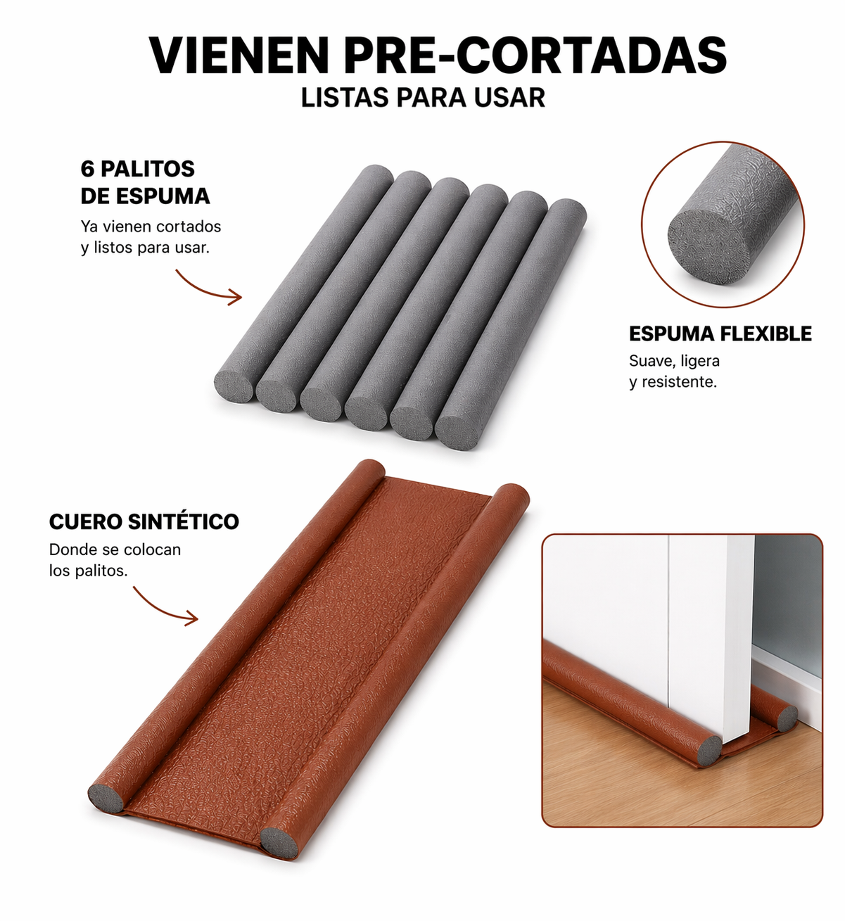 Protector De Puertas Aislante Práctico Y Eficiente