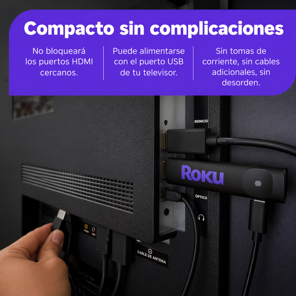 Convertidor Smart TV Roku Express HD