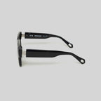 IREN SUNGLASSES SHINY SILVER GRADIENT GREY - Monastery