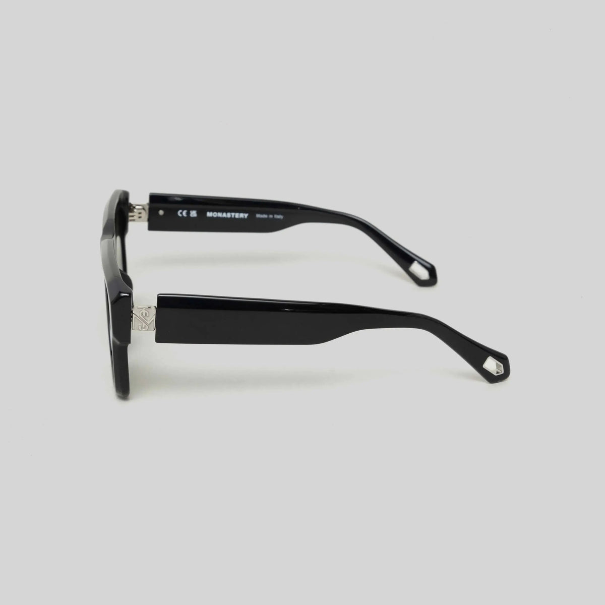 IREN SUNGLASSES SHINY SILVER GRADIENT GREY - Monastery