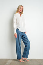 Blusa Millibon Mangas Largas Estampado para Damas