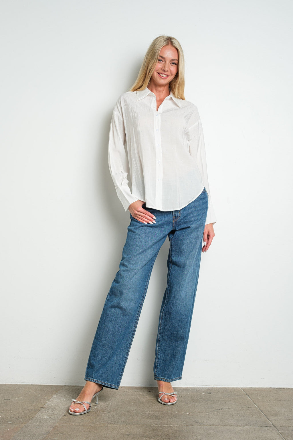 Blusa Millibon Mangas Largas Estampado para Damas