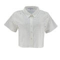 Blusa Iris Mangas Cortas Encaje Eyelet Para Damas by Iris