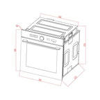 Horno Eléctrico DRIJA Vidrio Templado Negro ÍNDICO 60 - AIR ELÉCTRICO