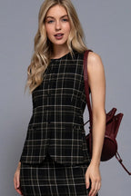 Chaleco Active Basic Cuadros Para Damas by Active Basic